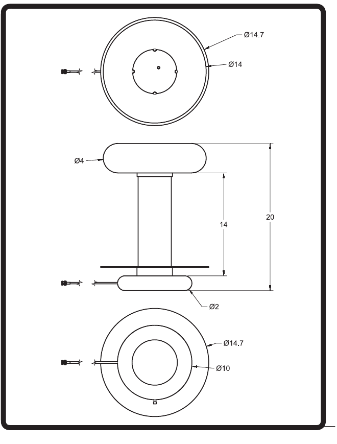HVD250/20 mechanical drawing