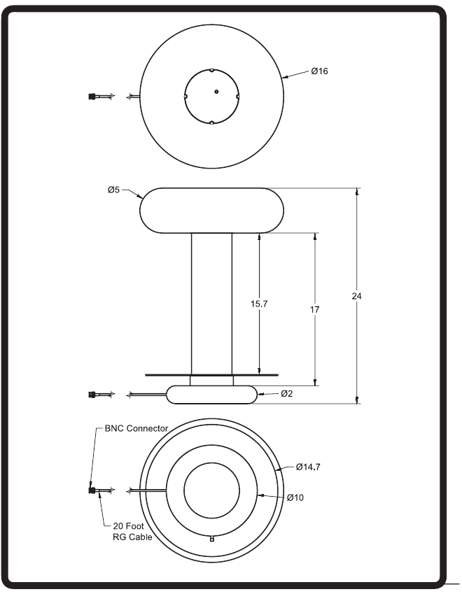 HVD300/24 mechanical drawing