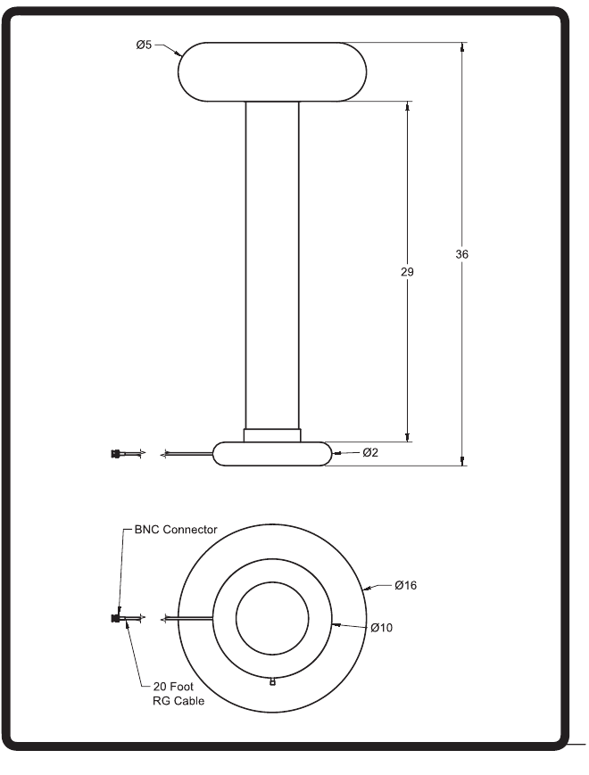 HVD300/36 mechanical drawing